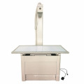 Radiology veterinary table with four-way floating top for animal examination